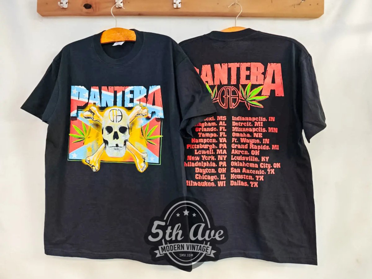 Pantera The Real Steel Tour 2001 - New Vintage Band T shirt - Vintage Band Shirts
