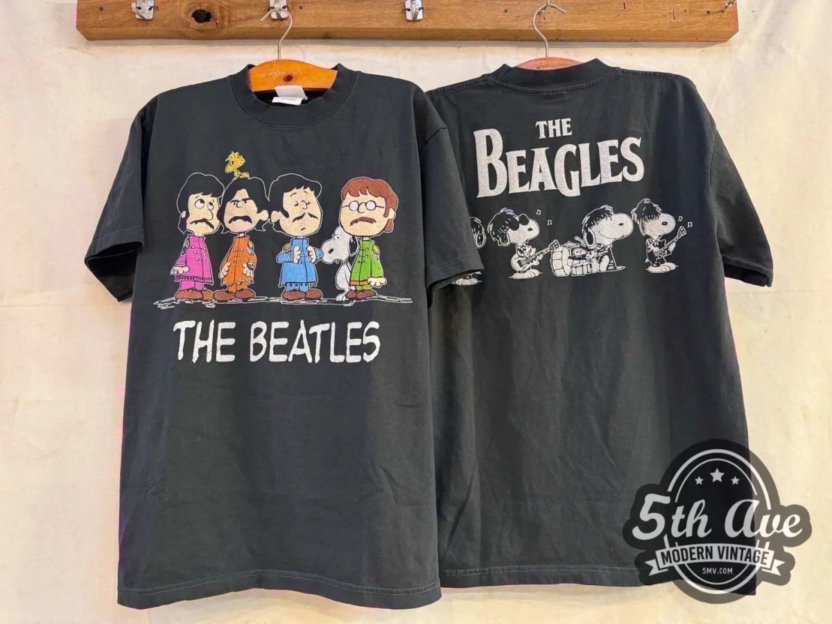 Peanuts The Beagles - New Vintage Animation T shirt - Vintage Band Shirts