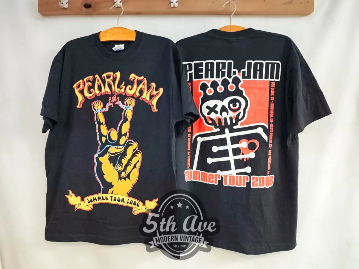 Pearl Jam Summer Tour 2006 - New Vintage Band T shirt - Vintage Band Shirts