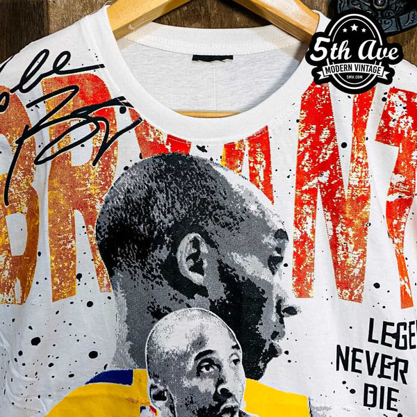 Made This Vintage Inspired Kobe Bryant T-Shirt and 90s Style advertisement  poster. hope you guys like it! Rest In Piece Mamba 🙏 : r/lakers