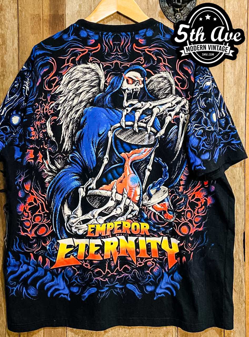 Emperor Eternity - AOP all over print New vintage t-shirt laid on bed