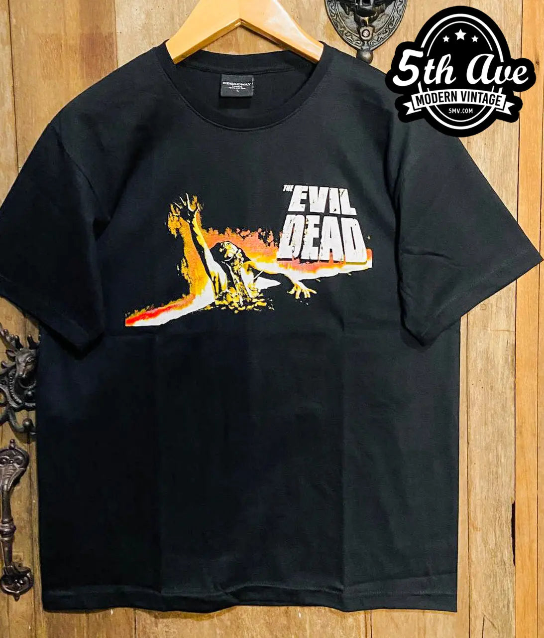 The Evil Dead - New Vintage Movie T-Shirt vintage band t-shirt on rack