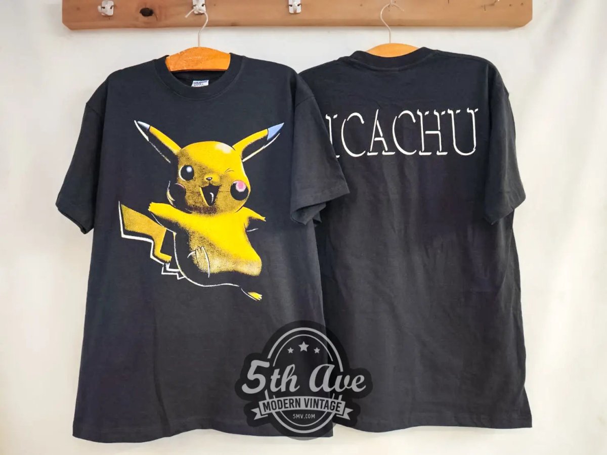 Pikachu Pokémon - New Vintage Anime T shirt - Vintage Band Shirts