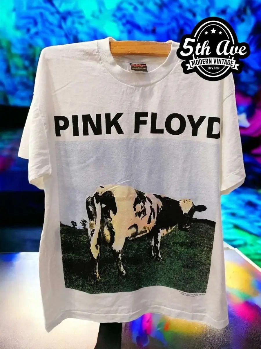 Pink Floyd Atom Heart Mother Single Stitch White t shirt - Limited Edition Collectible - Vintage Band Shirts