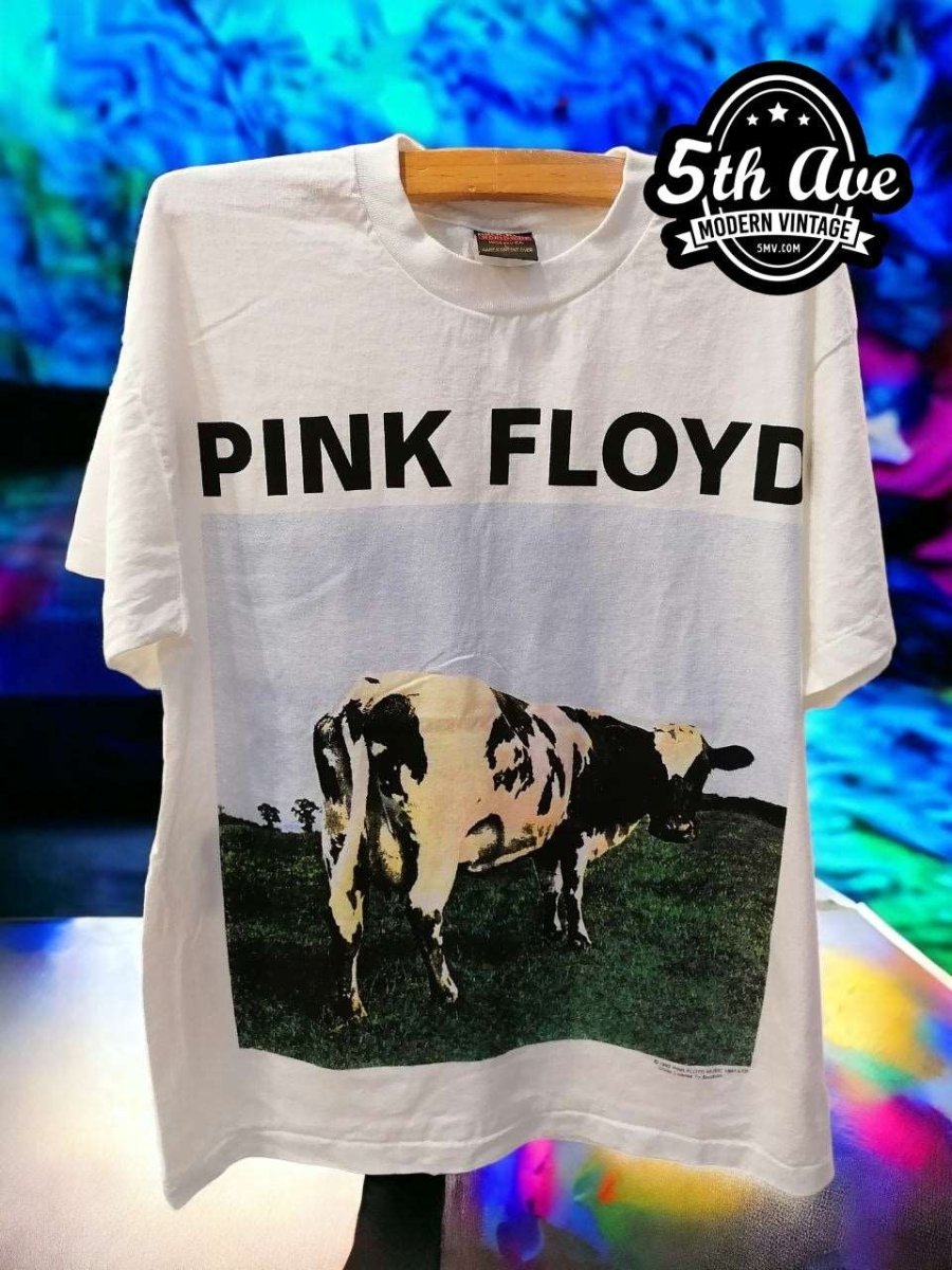 Pink Floyd Atom Heart Mother Single Stitch White t shirt - Limited Edition Collectible - Vintage Band Shirts