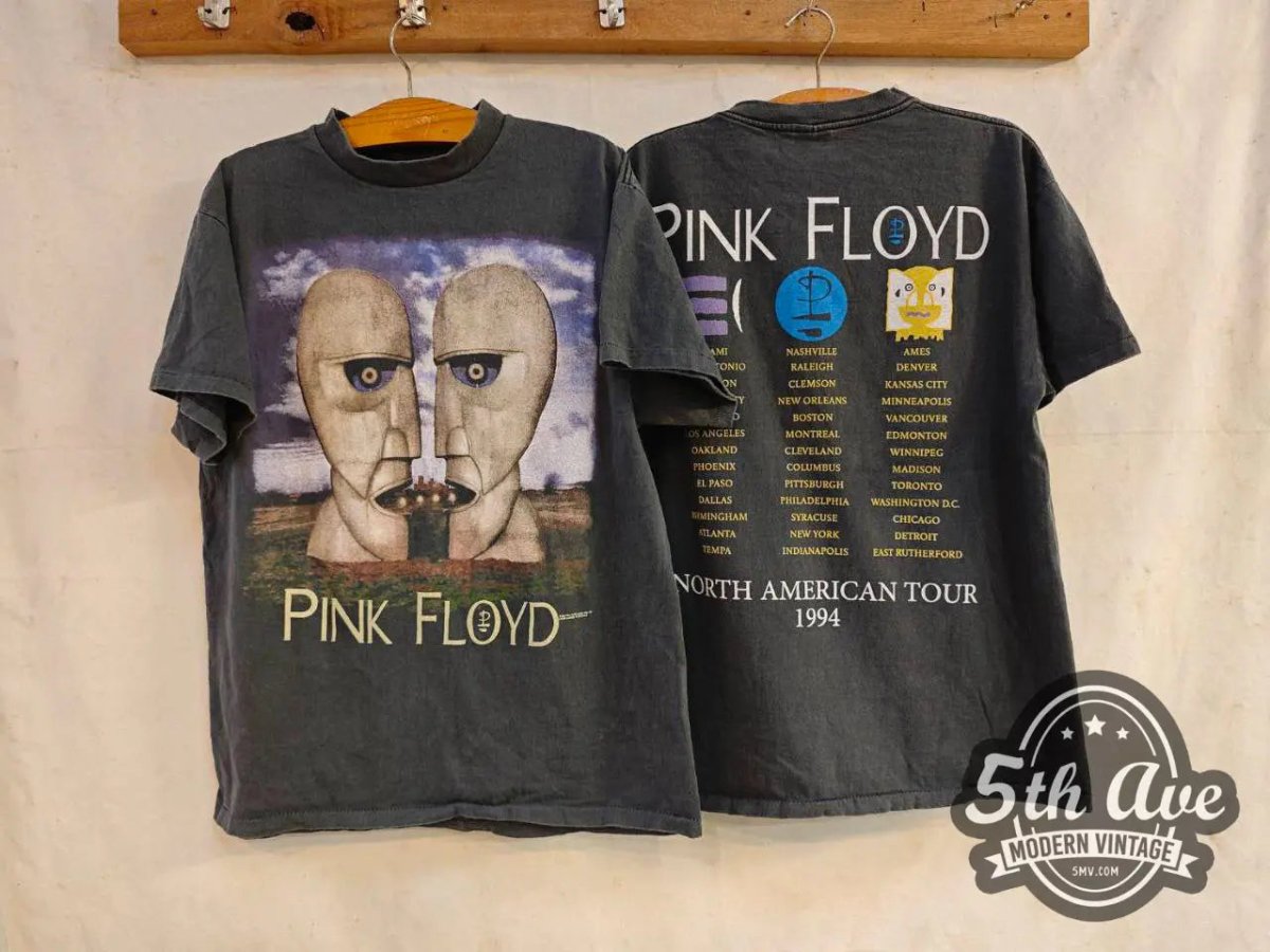 Pink Floyd The Division Bell North American Tour 1994 - New Vintage Band T shirt - Vintage Band Shirts