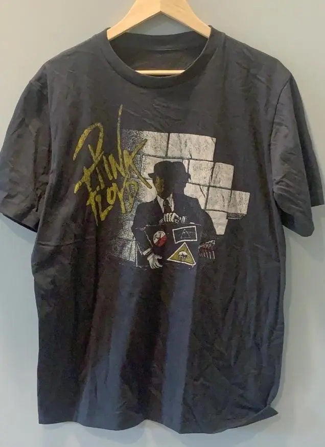 Pink Floyd Wall and Derby Figure Tee: A Distressed Vintage Tribute with Artistic Flair - Vintage Band Shirts