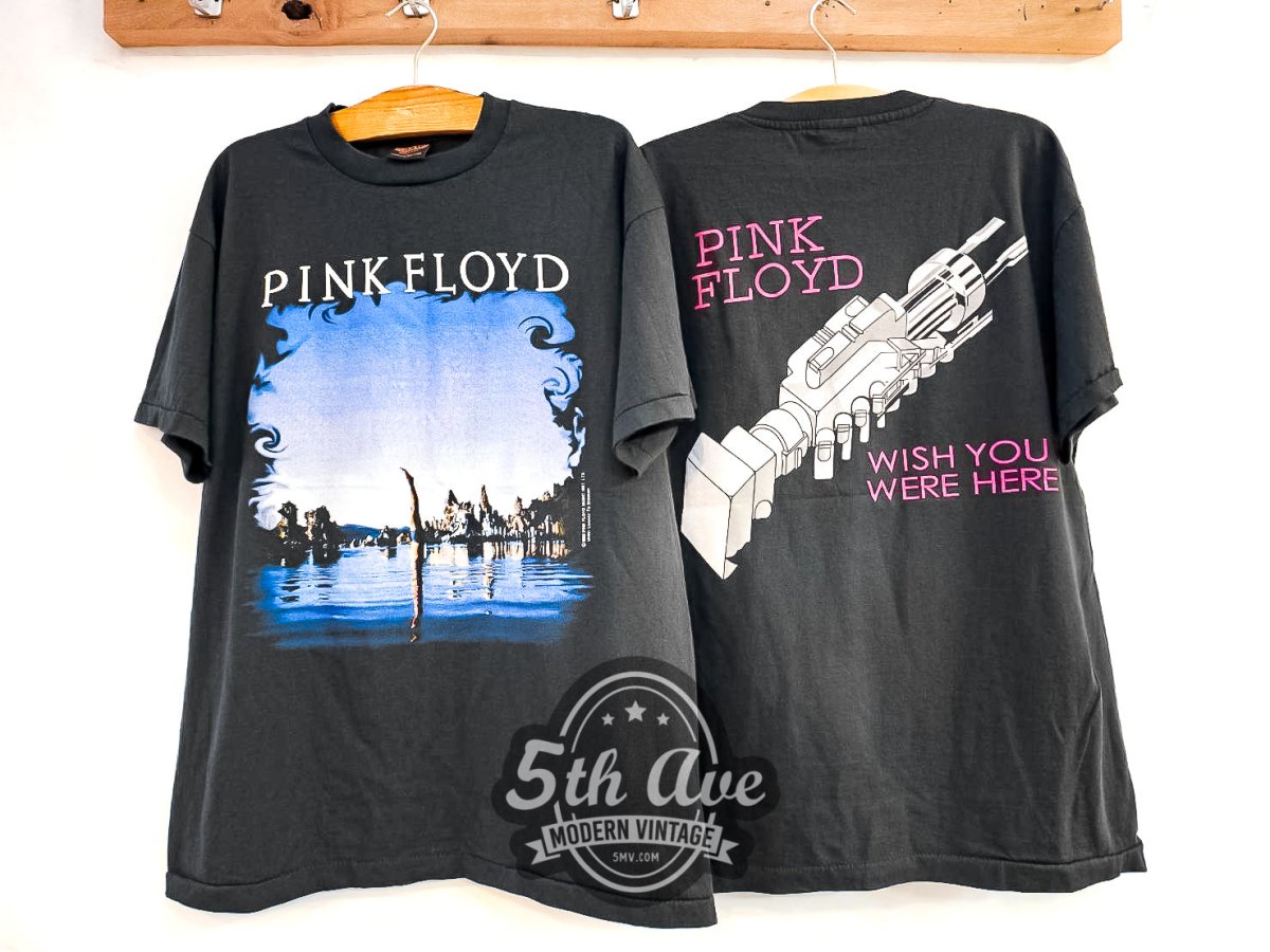 Pink Floyd Wish You Were Here 1975 - Vintage Reprint Band T-Shirt - Vintage Band Shirts
