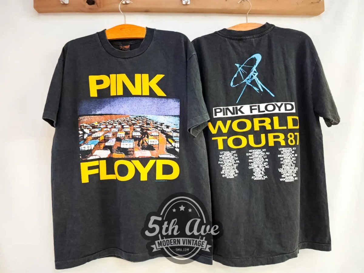 Pink Floyd World Tour 1987 - New Vintage Band T shirt - Vintage Band Shirts
