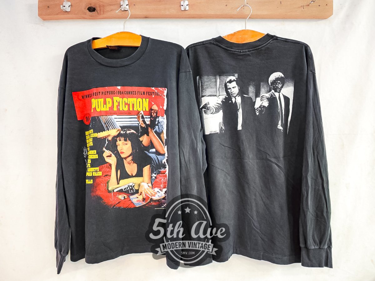 Pulp Fiction - Long Sleeve Vintage Reprint Movie T-Shirt - Vintage Band Shirts