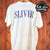 Pure Sliver: Nirvana White Single Stitch t shirt - Vintage Band Shirts