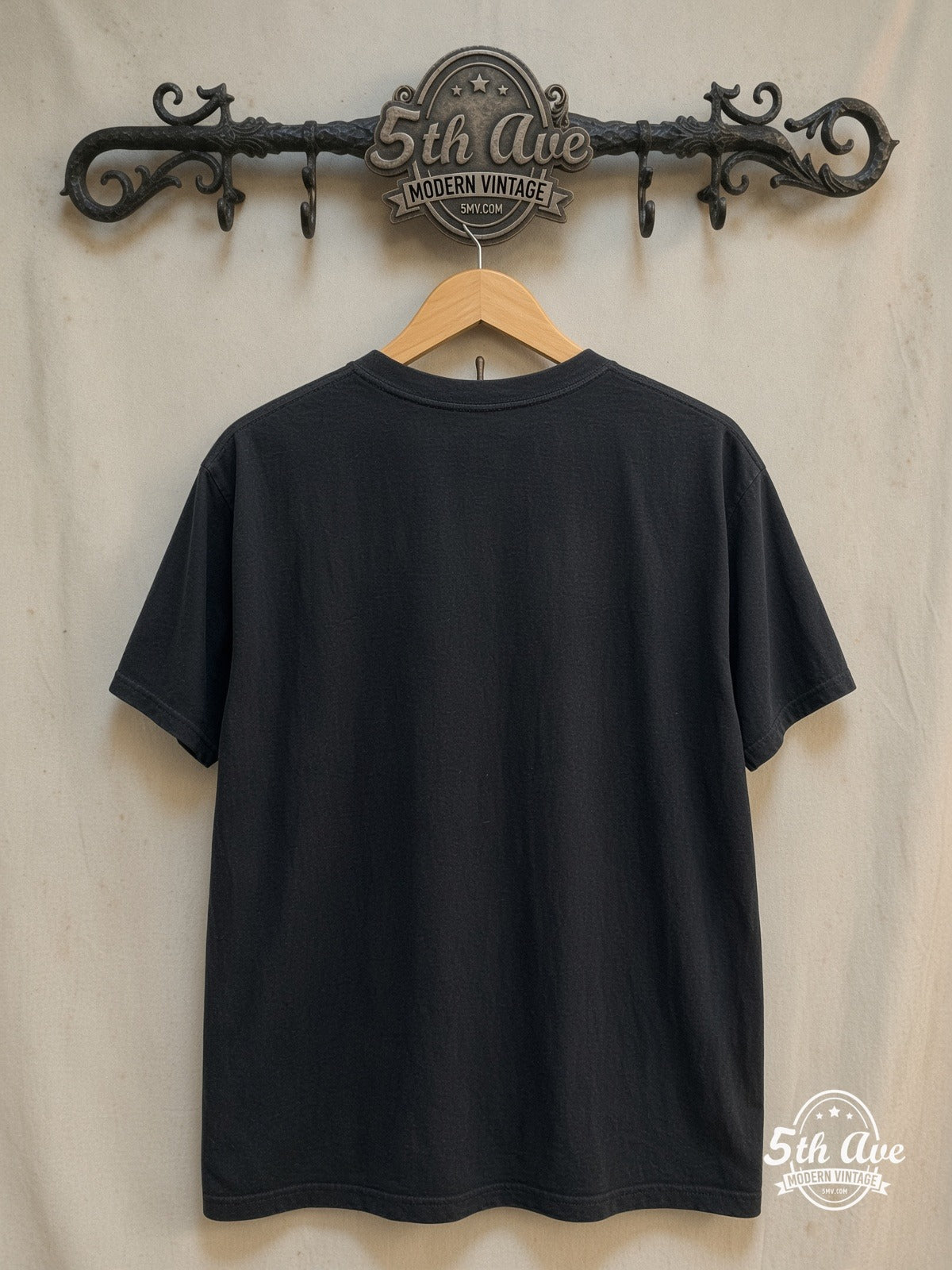 Ice Cube – Collage – Vintage Band T-Shirt — back on locked cream ornate 5th Ave rack