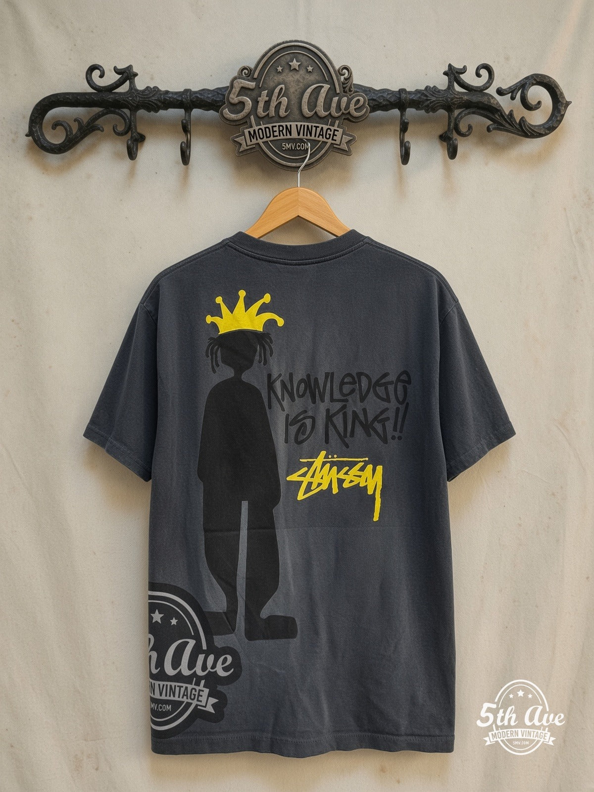 Stussy Knowledge Is King Graphic Tee | Vintage Style