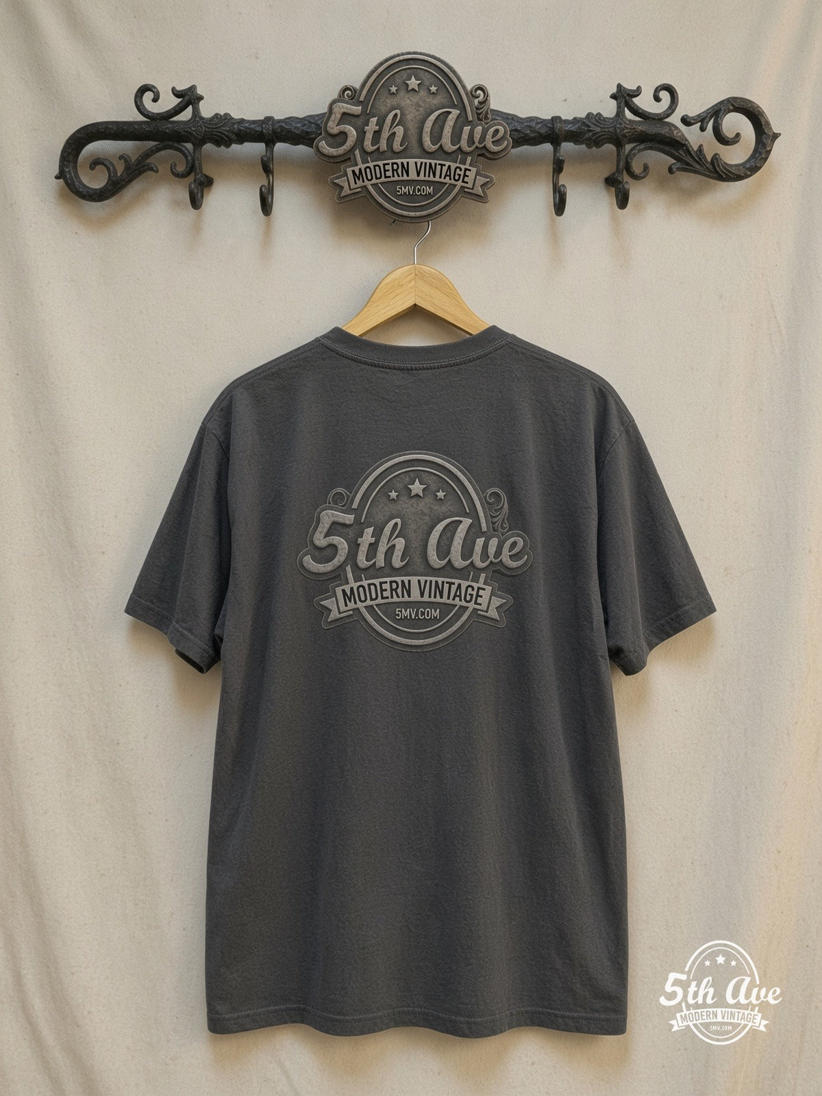 Green Day – 99 Revolutions Tour – Vintage Band T-Shirt — back on locked cream ornate 5th Ave rack