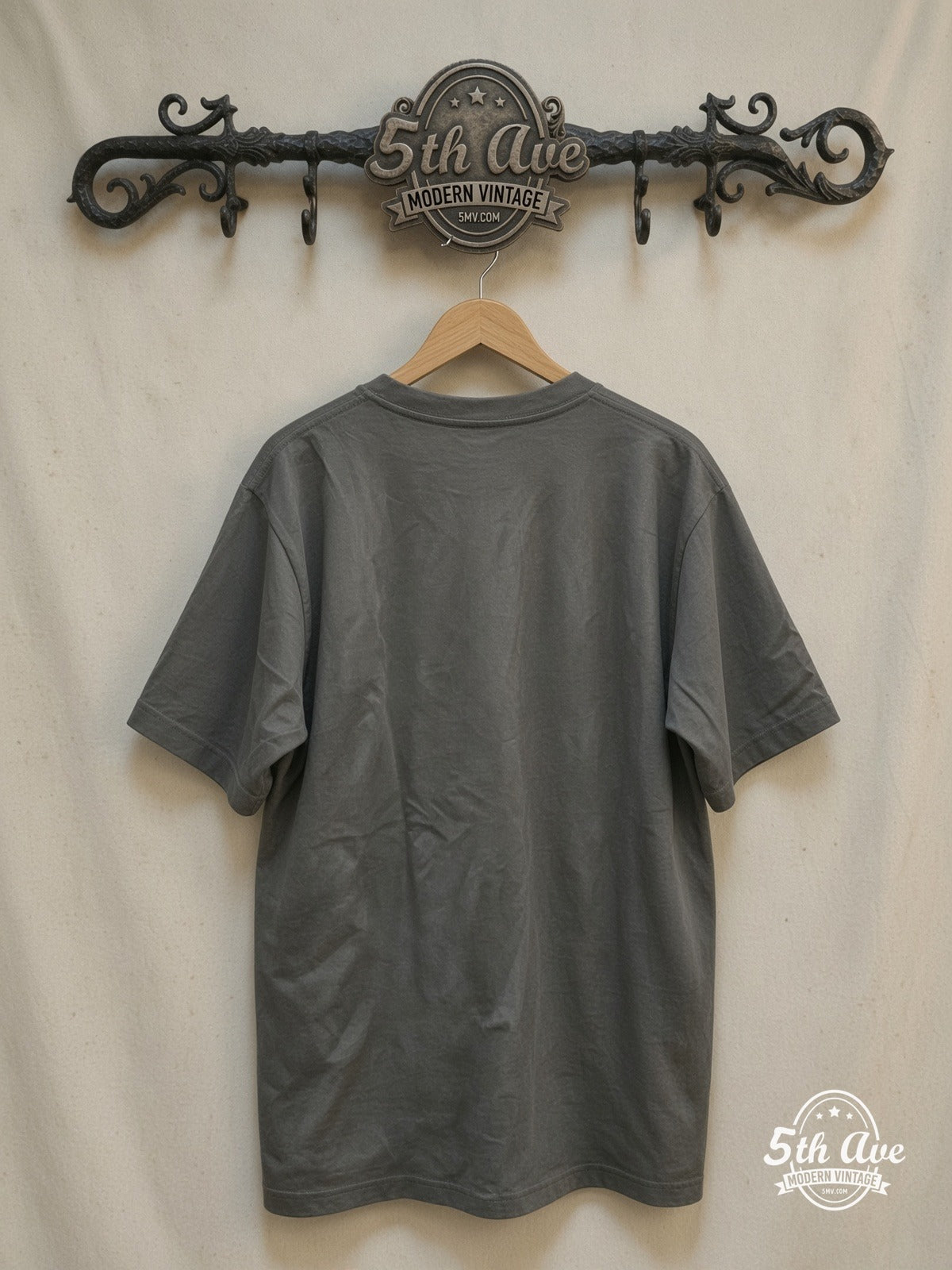 The Beatles – Magical Mystery Tour Rainbow – Vintage Band T-Shirt — back on locked cream ornate 5th Ave rack