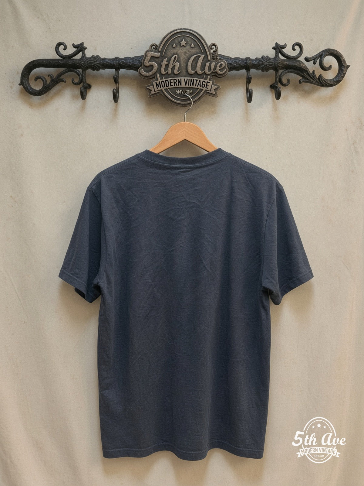 Joy Division – Iconic – Vintage Band T-Shirt back on locked cream ornate 5th Ave rack
