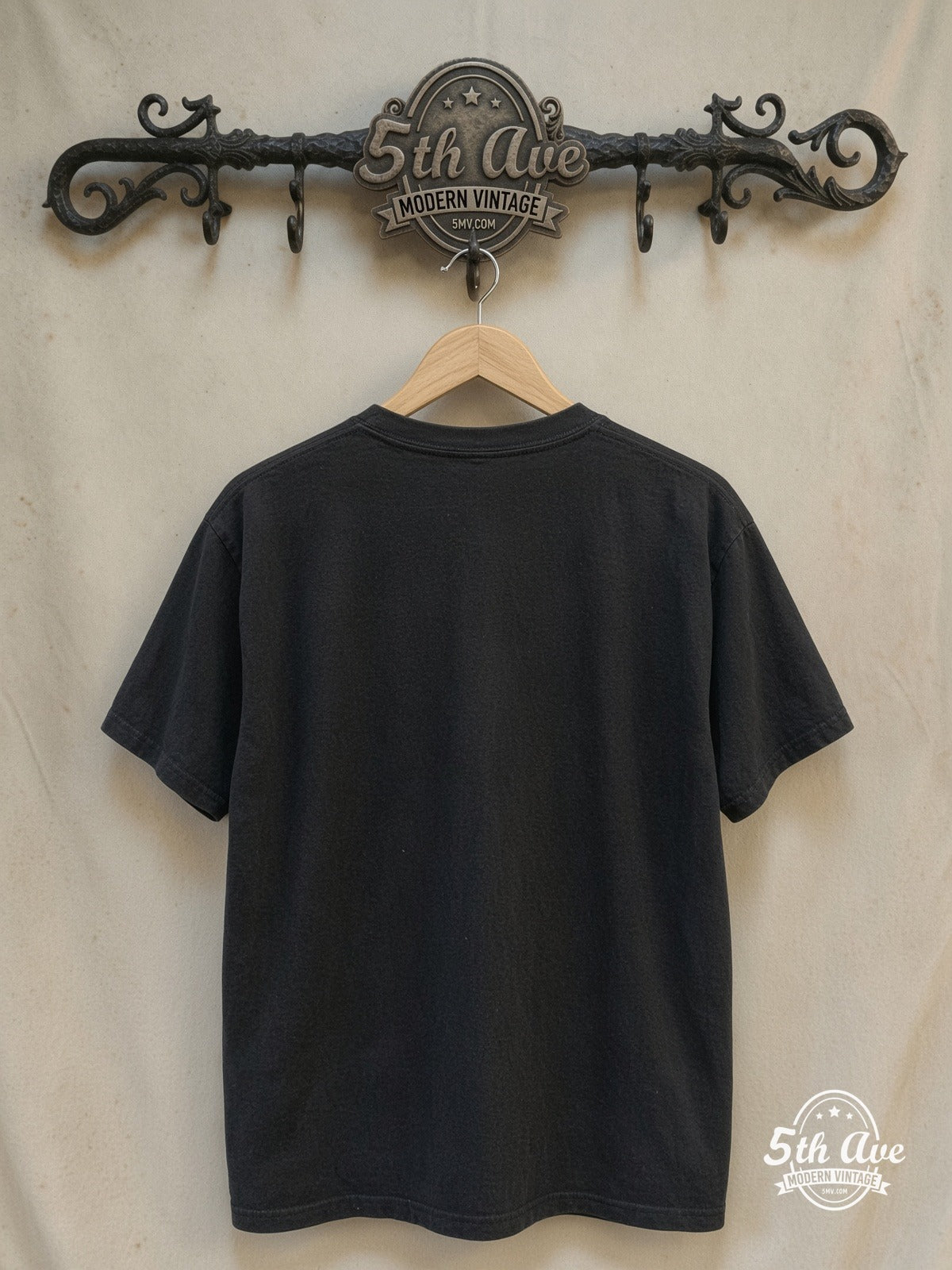 Misfits – Mommy Can I Go Out And Kill Tonight – Vintage Band T-Shirt back on locked cream ornate 5th Ave rack