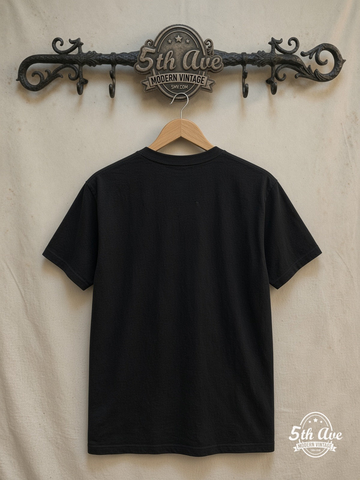 Pantera – Cowboys From Hell – Vintage Band T-Shirt — back on locked cream ornate 5th Ave rack