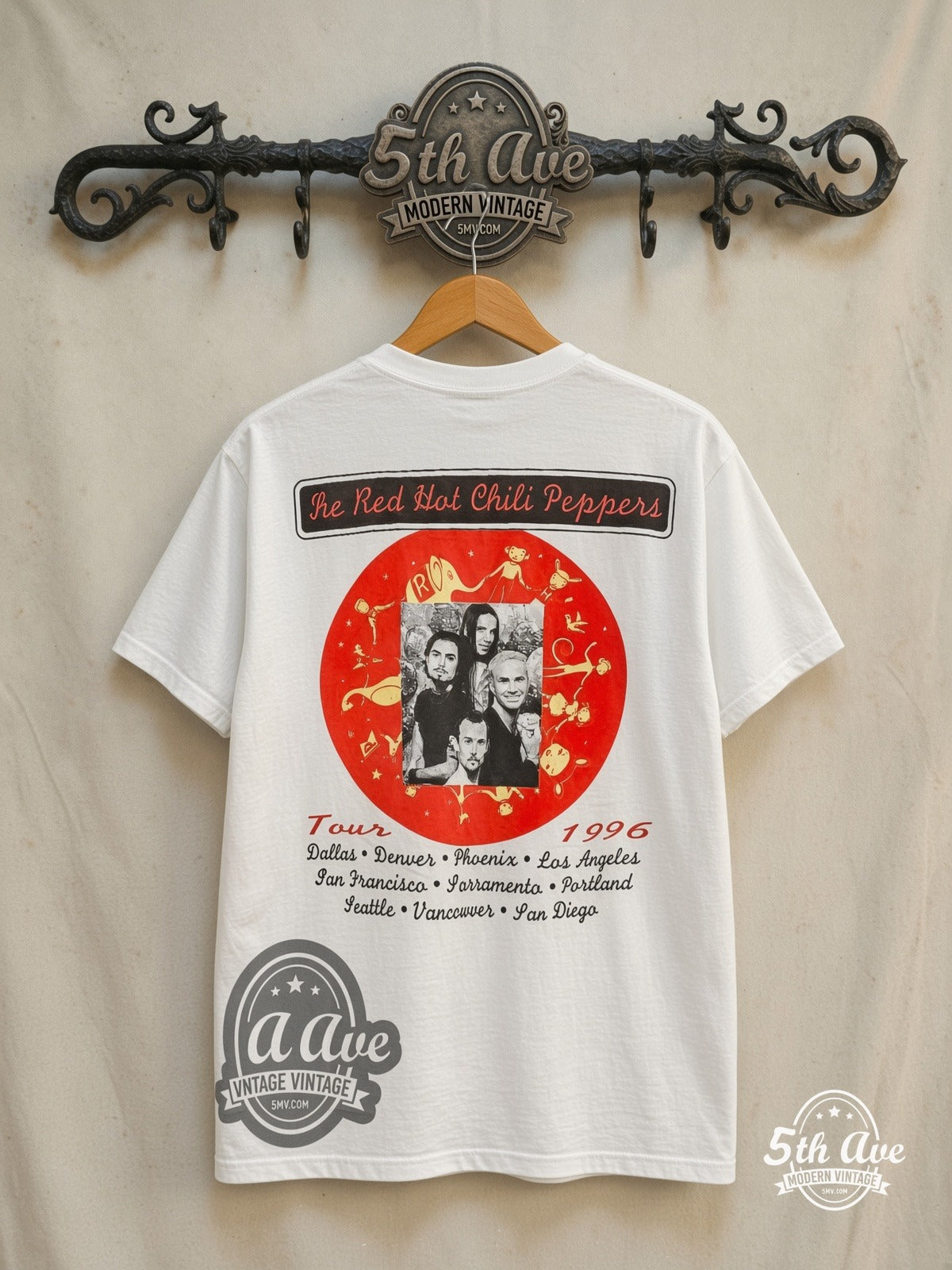 レッドホットチリペッパーズ 1996 TO LIVE AND DIE Tシャツ Red Hot Chili Peppers One Hot Minute Tour 1996 Band T-Shirt