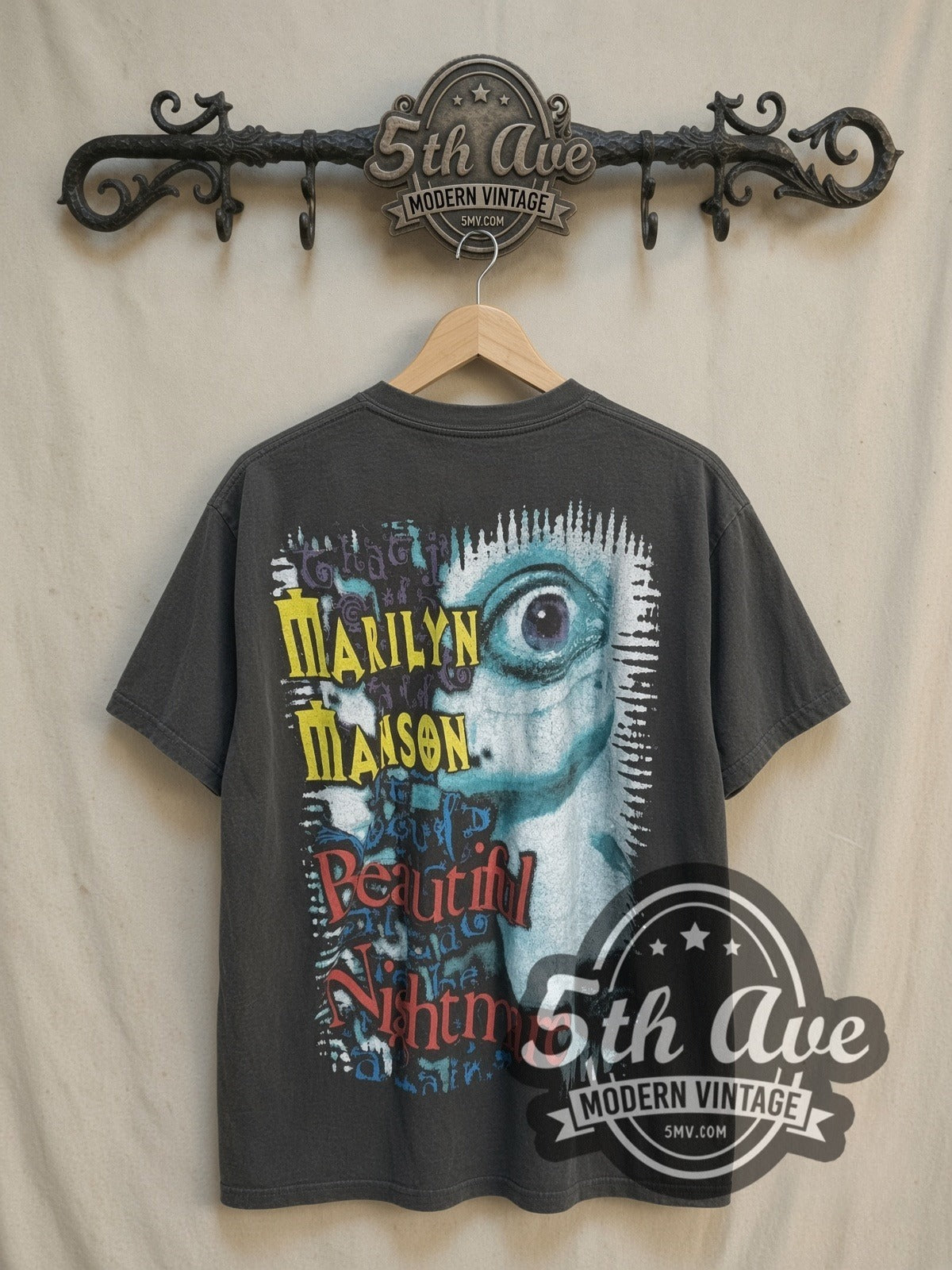 Marilyn Manson New Retro Style Vintage Band T-Shirt