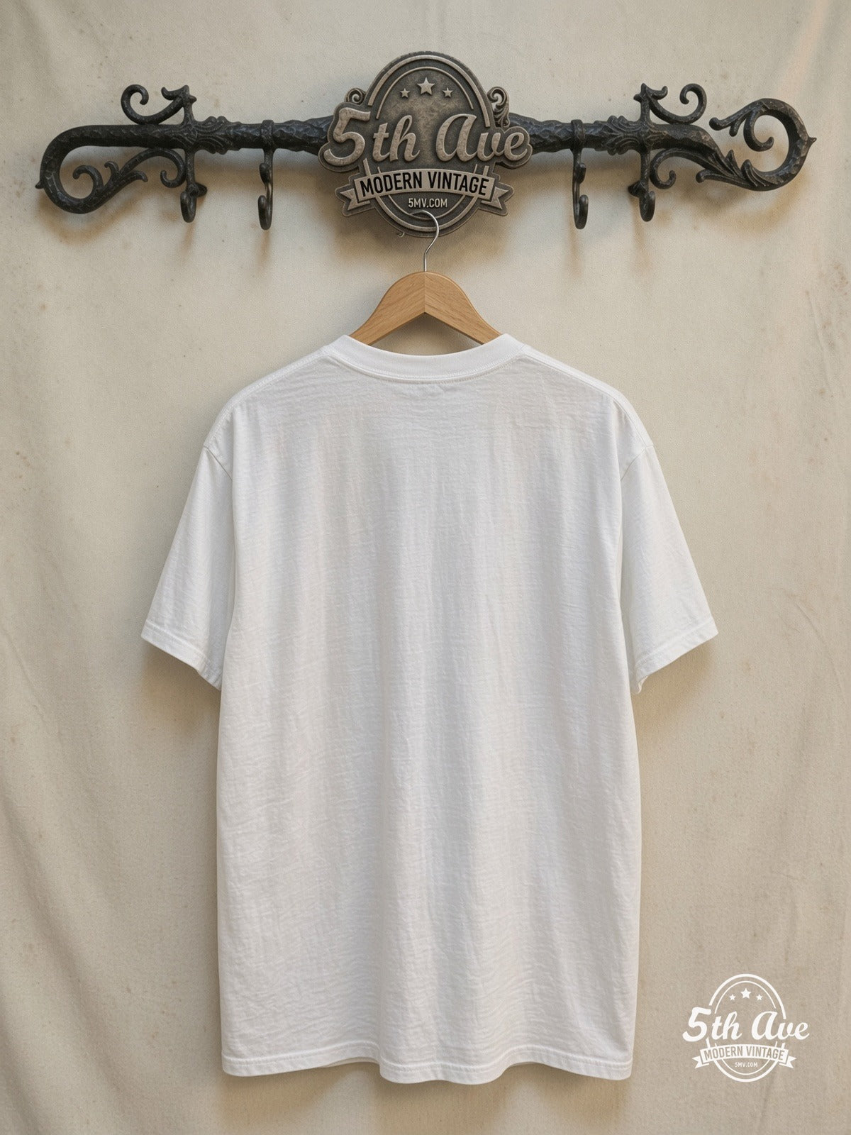 Betty Boop – I Love New York – New Vintage Graphic Tee — back on locked cream ornate 5th Ave rack