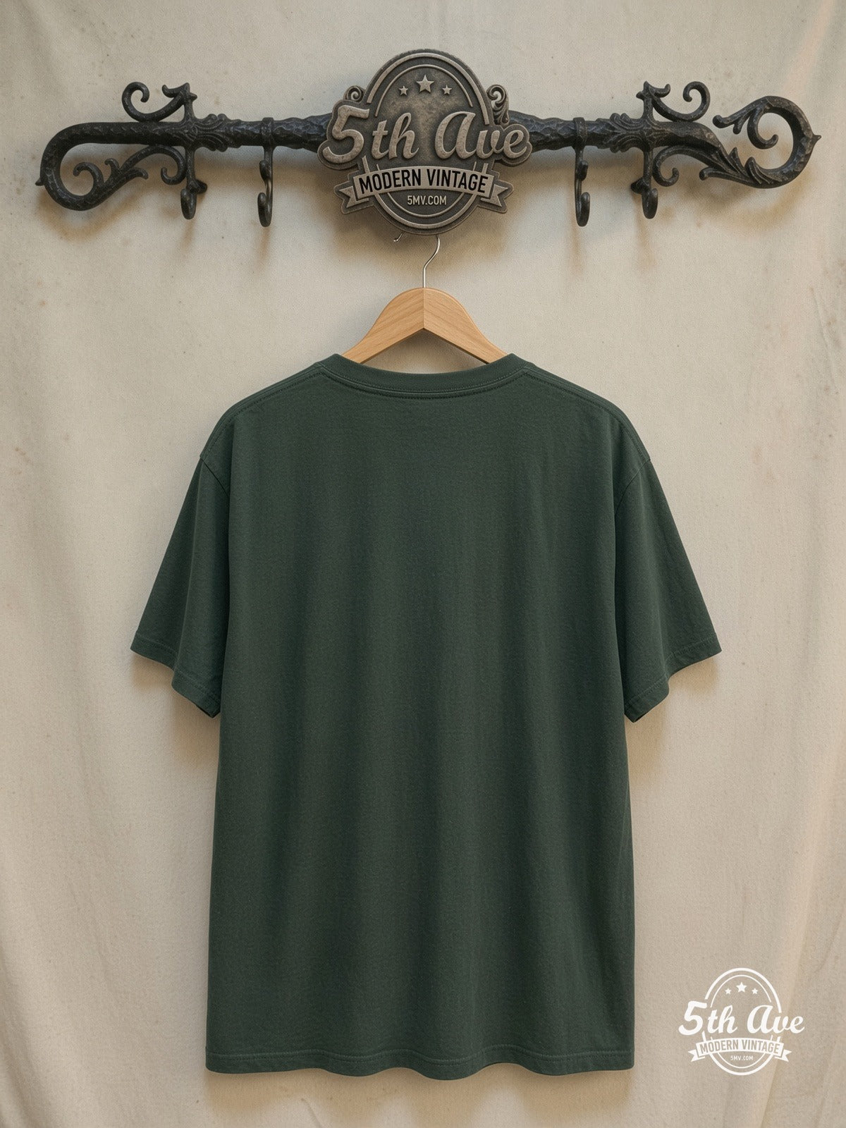 Michael Jackson – King of Pop – Vintage Band T-Shirt back on locked cream ornate 5th Ave rack