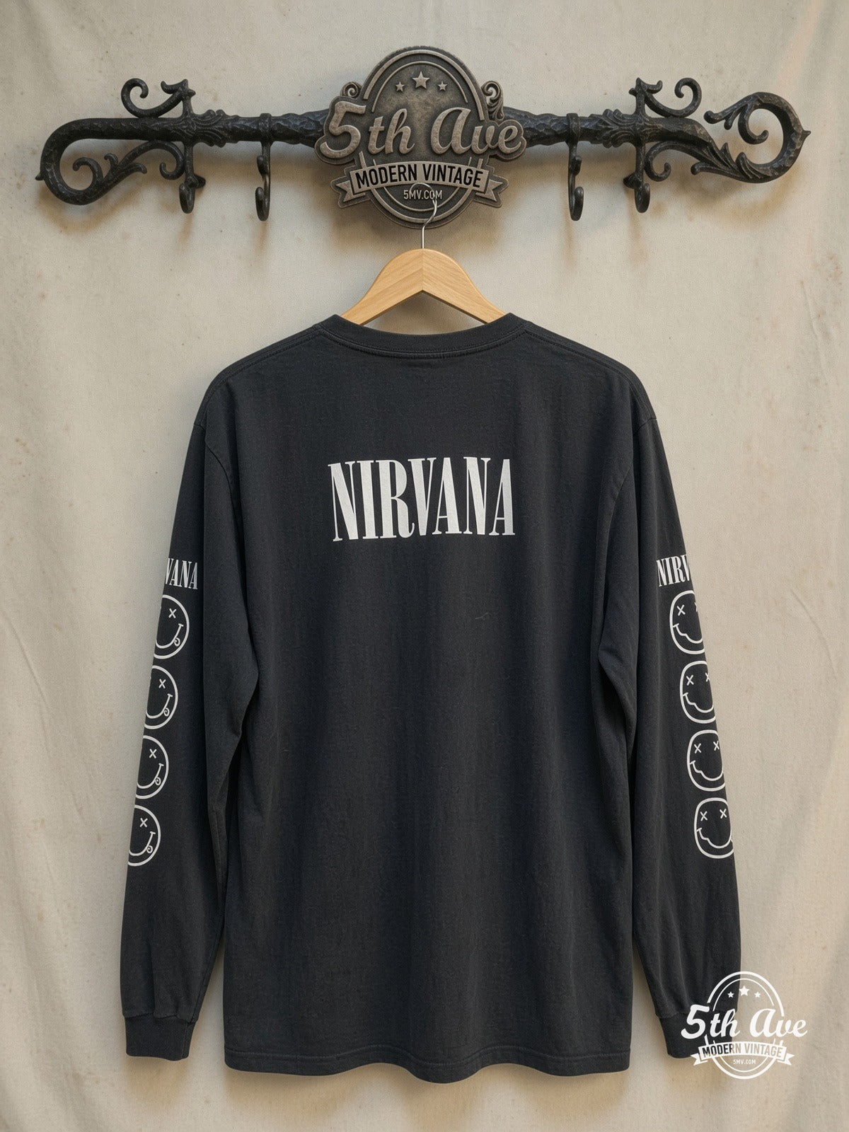Nirvana Bleach vintage band t-shirt back on rack