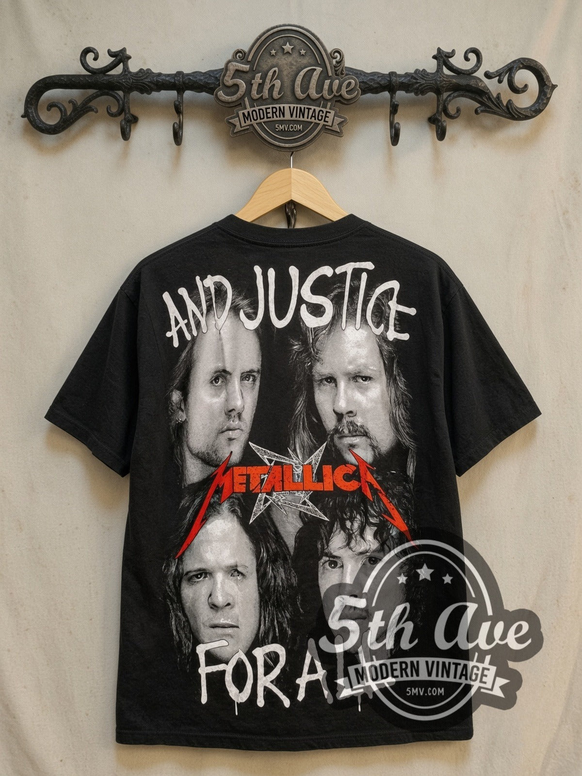 LLICA And Justice For AIl メタリカ バンドT Metallica And Justice for All Lady Justice Vintage Band Tee