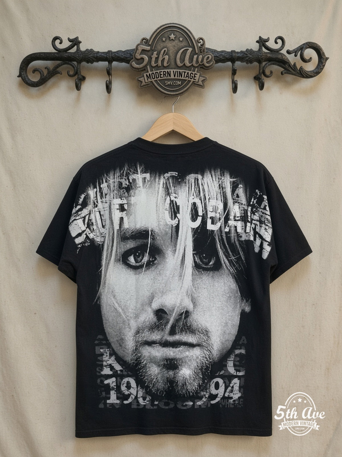 Nirvana vintage band t-shirt back on rack