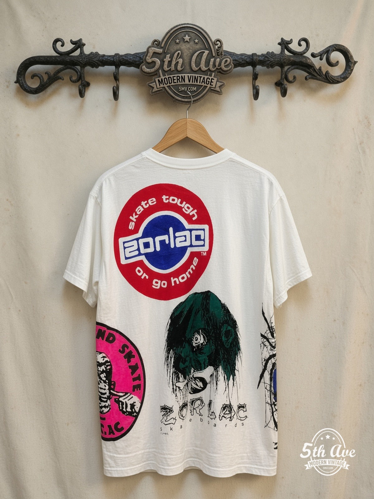 Zorlac Skateboards Vintage Band T-Shirt – All Over Print | 5MV