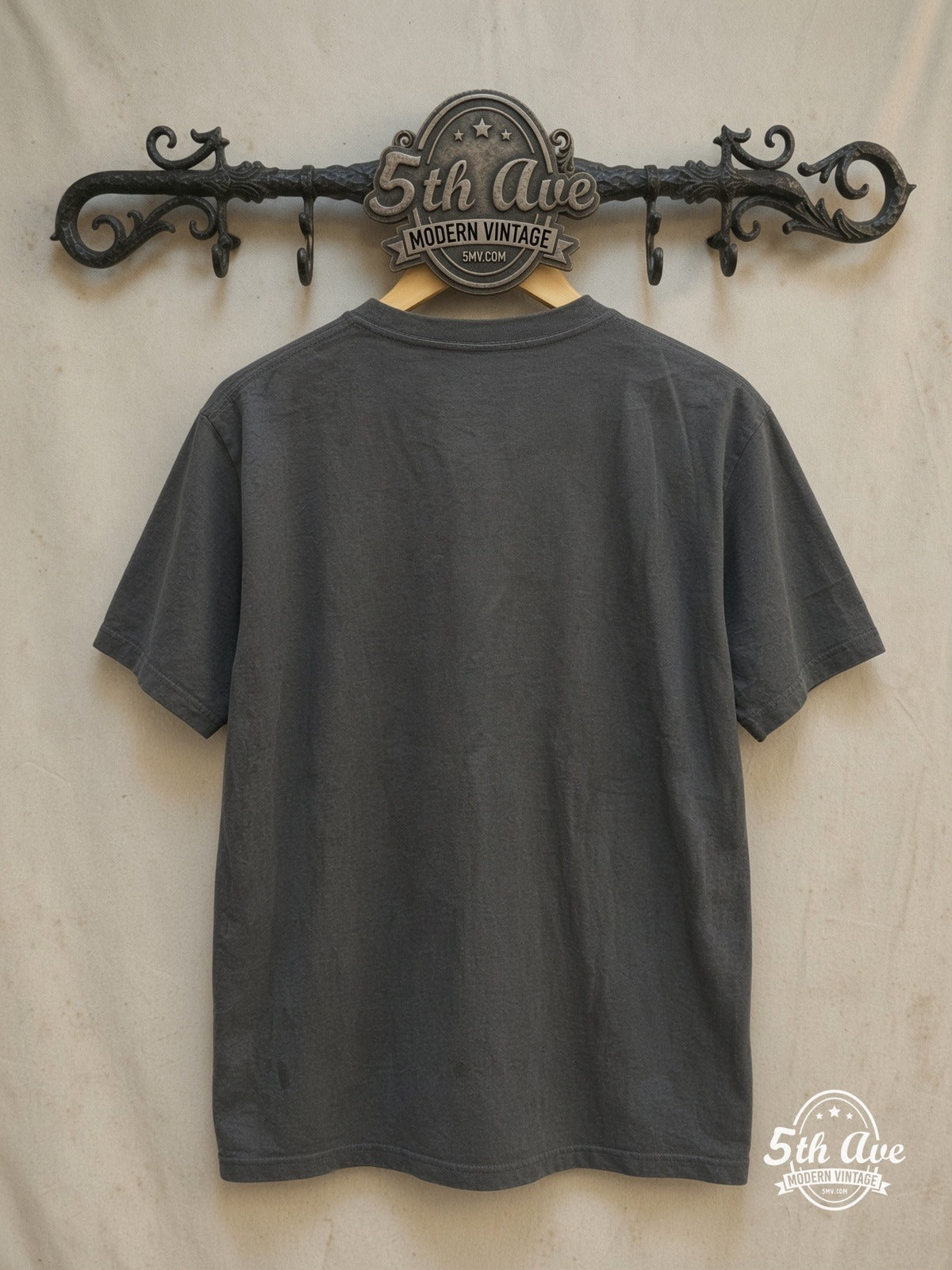 Led Zeppelin Jimmy Page Double Neck vintage band t-shirt back on rack