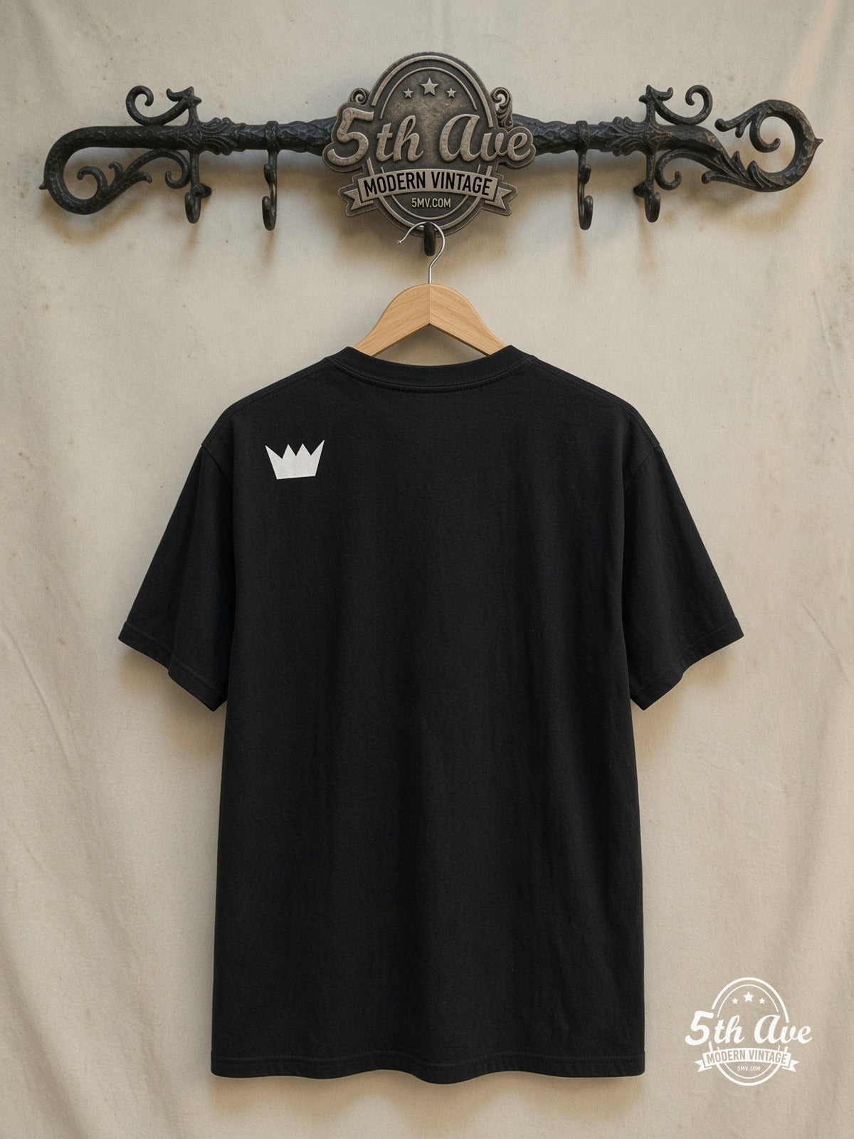 Sade – King of Sorrow – Vintage Band T-Shirt — back on locked cream ornate 5th Ave rack