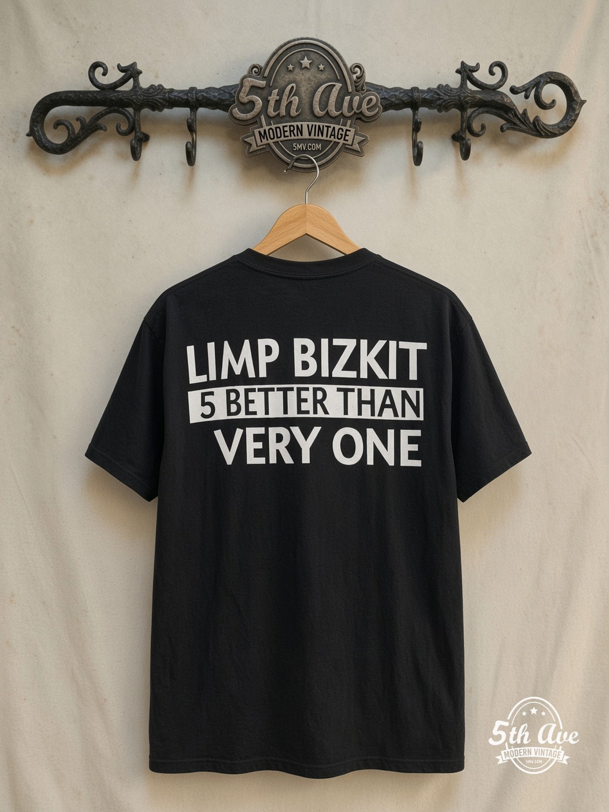 Limp Bizkit – Significant Other Is Better Than Every One – Vintage Band T-Shirt — back on locked cream ornate 5th Ave rack
