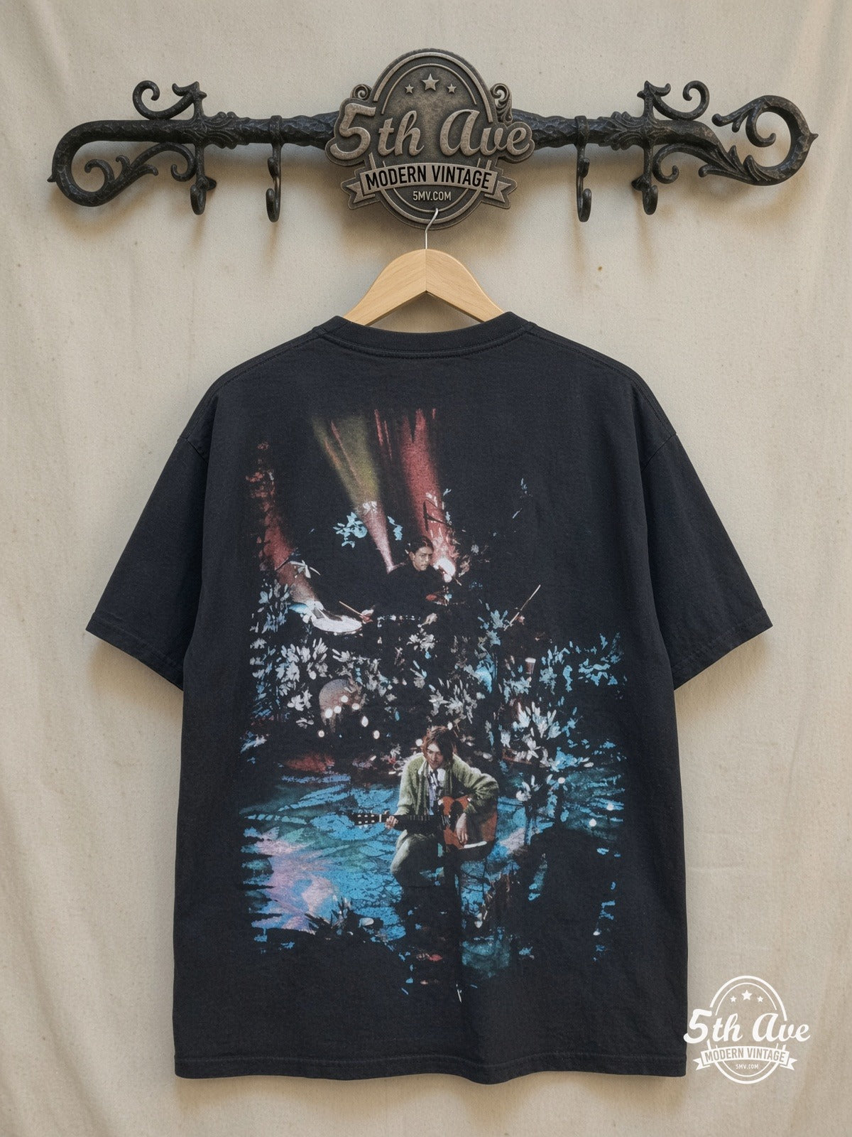 Nirvana vintage band t-shirt back on rack