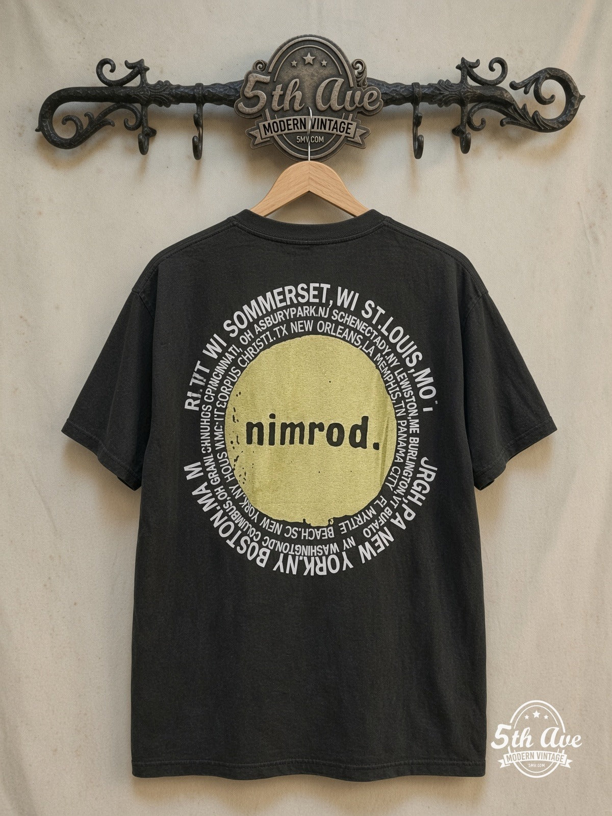 Green Day Nimrod Tour vintage band t-shirt back on rack