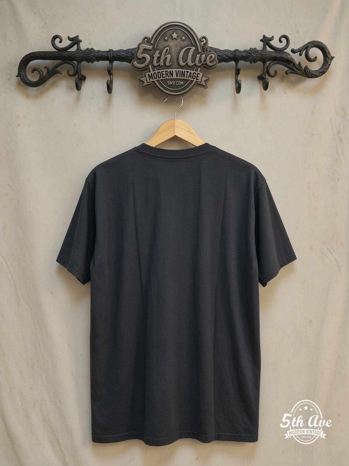 The Ramones – Vintage Band T-Shirt — back on locked cream ornate 5th Ave rack