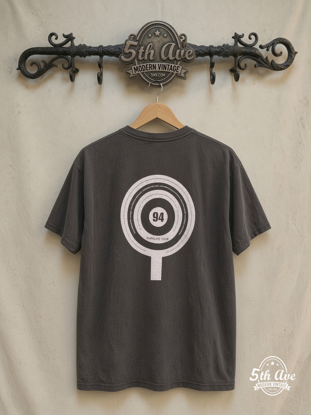 Blur vintage band t-shirt back on rack