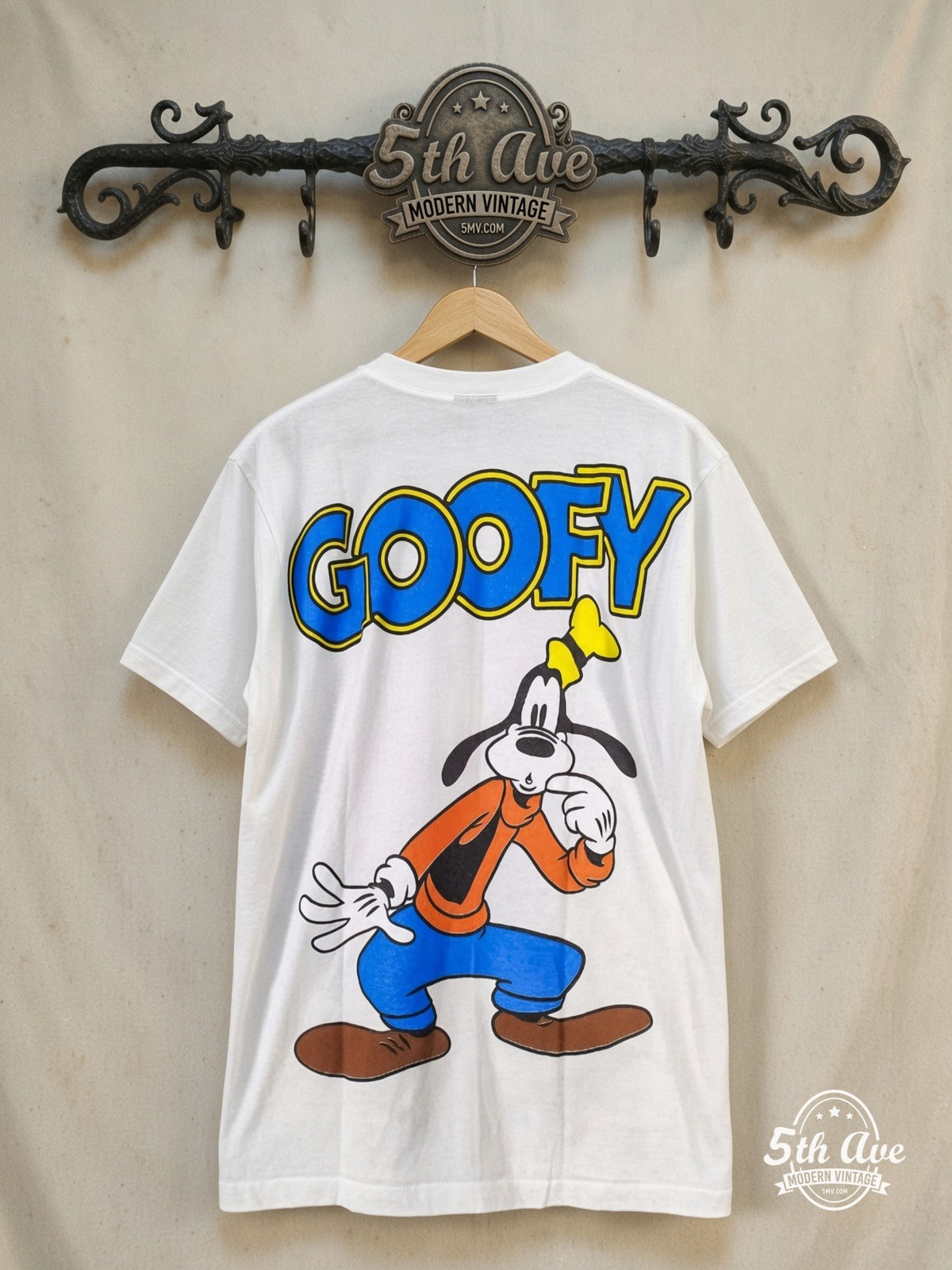 Disney Goofy vintage band t-shirt back on rack