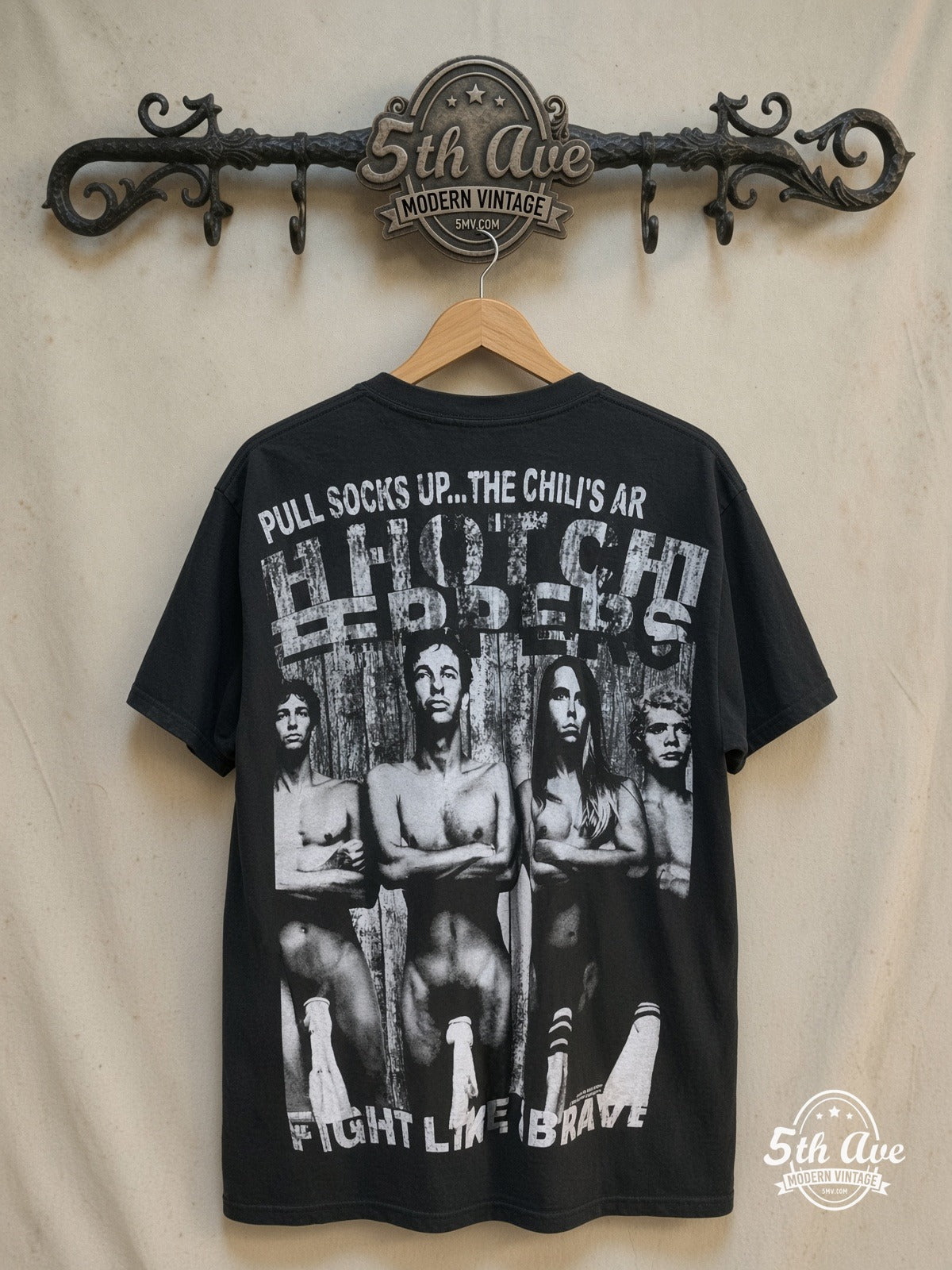 Red Hot Chili Peppers vintage band t-shirt back on rack