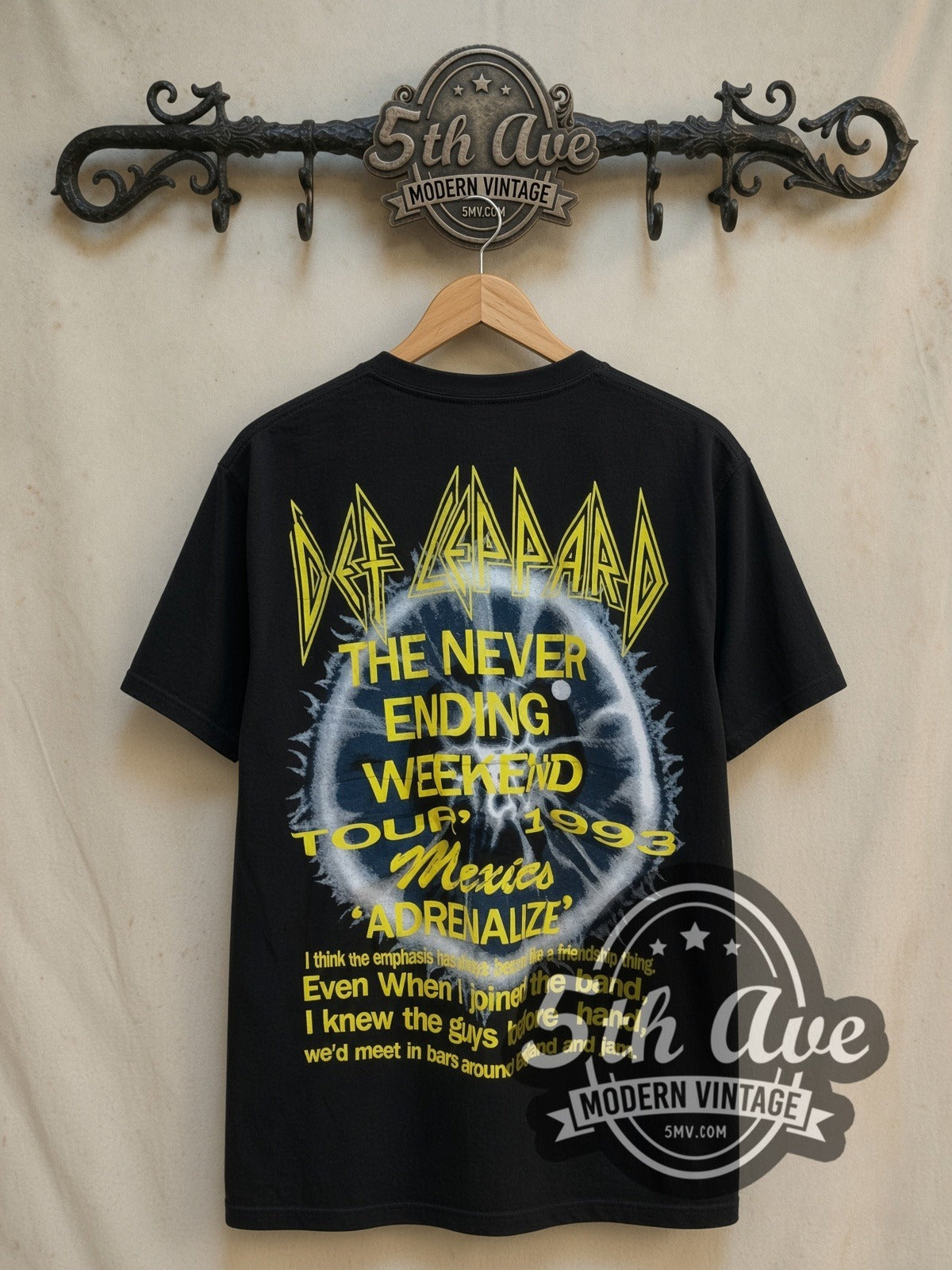 Def Leppard The Never Ending Weekend Tour 1993 Tee