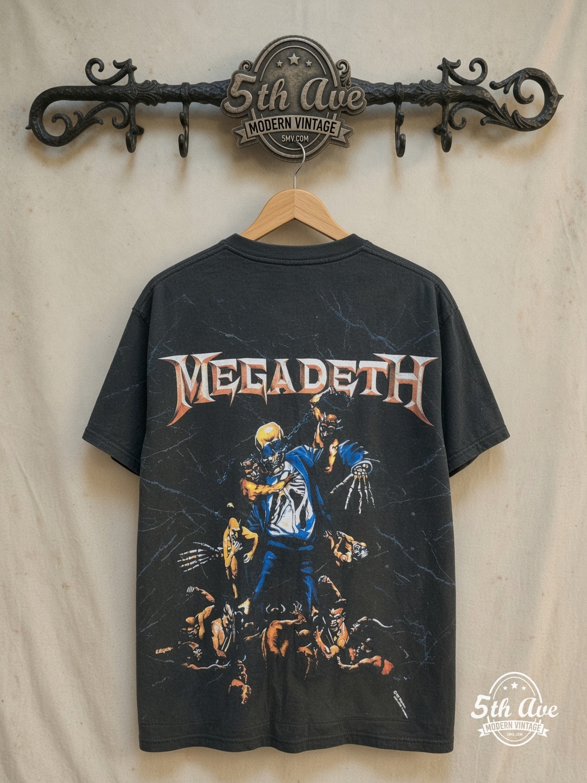 Megadeth All Over Print Vintage Band T-Shirt | Holy Wars Vic