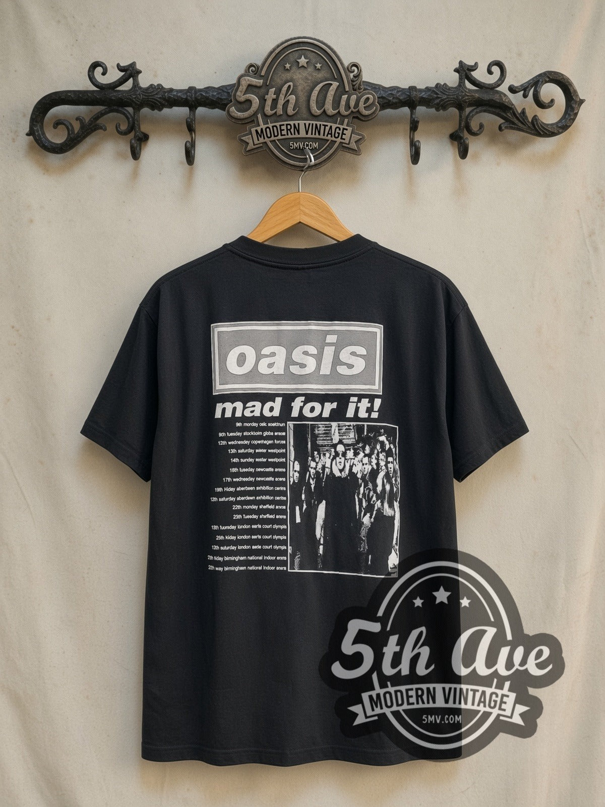 Oasis Liam Gallagher Red Signature Band T-Shirt | Vintage Reprint