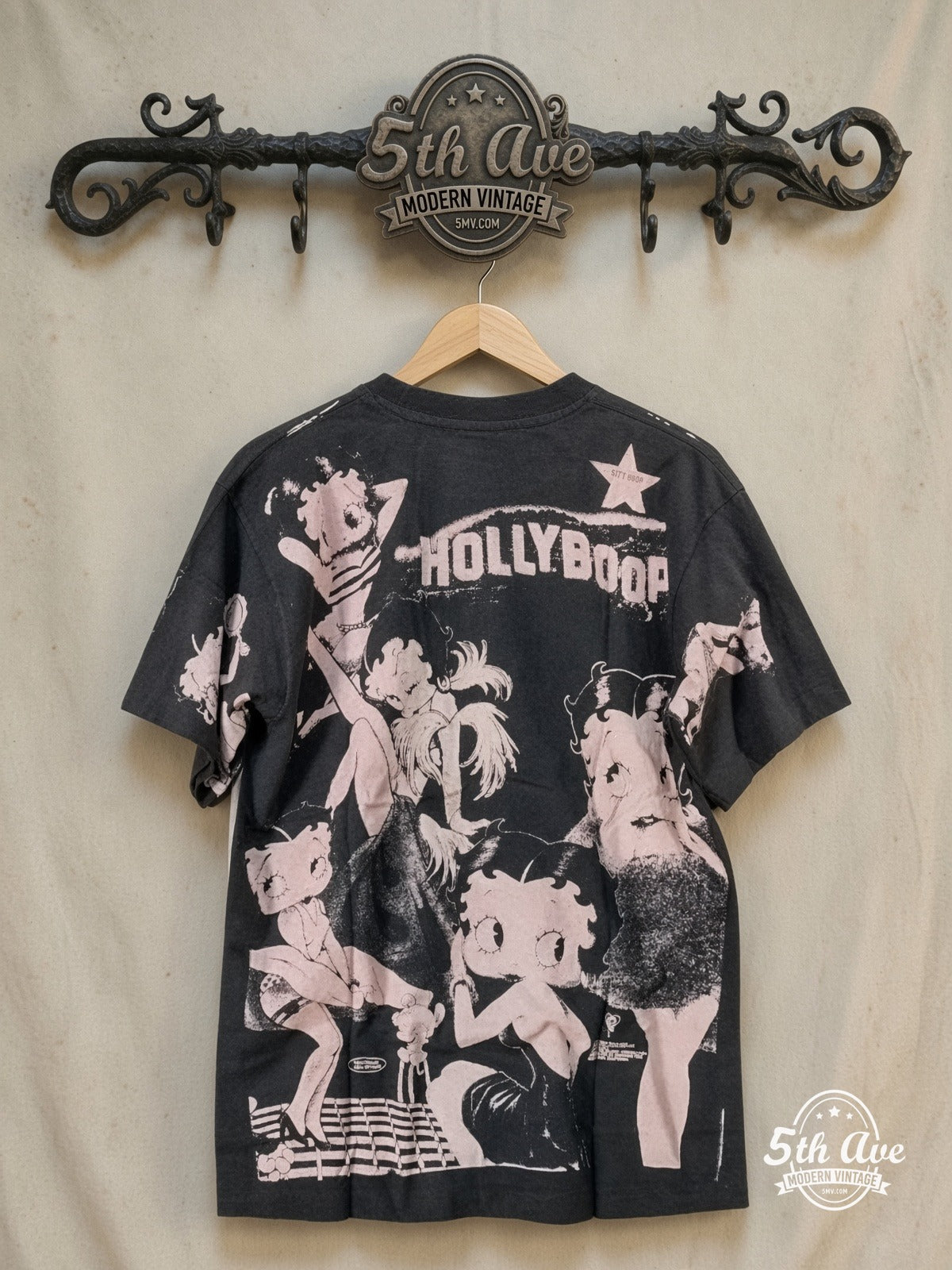 Betty Boop Holly Boop vintage band t-shirt back on rack
