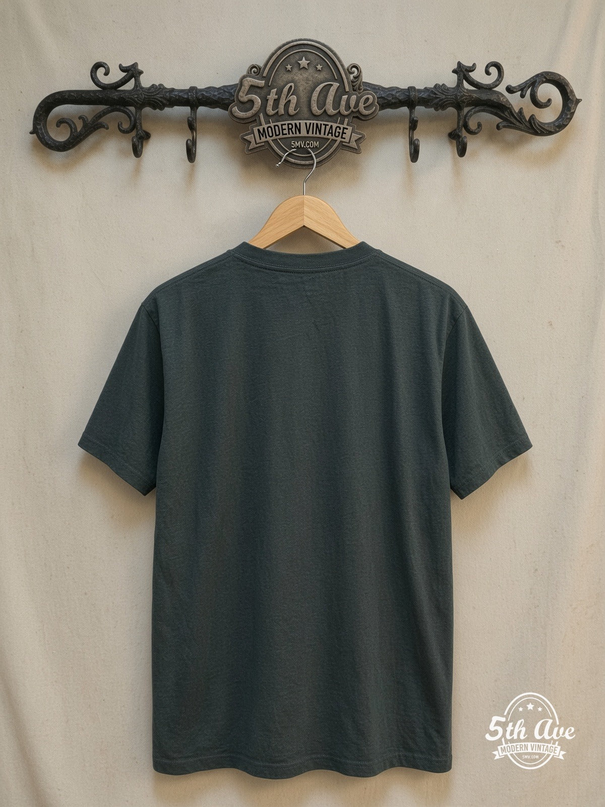 Daft Punk – Random Access Memories – Vintage Band T-Shirt back on locked cream ornate 5th Ave rack