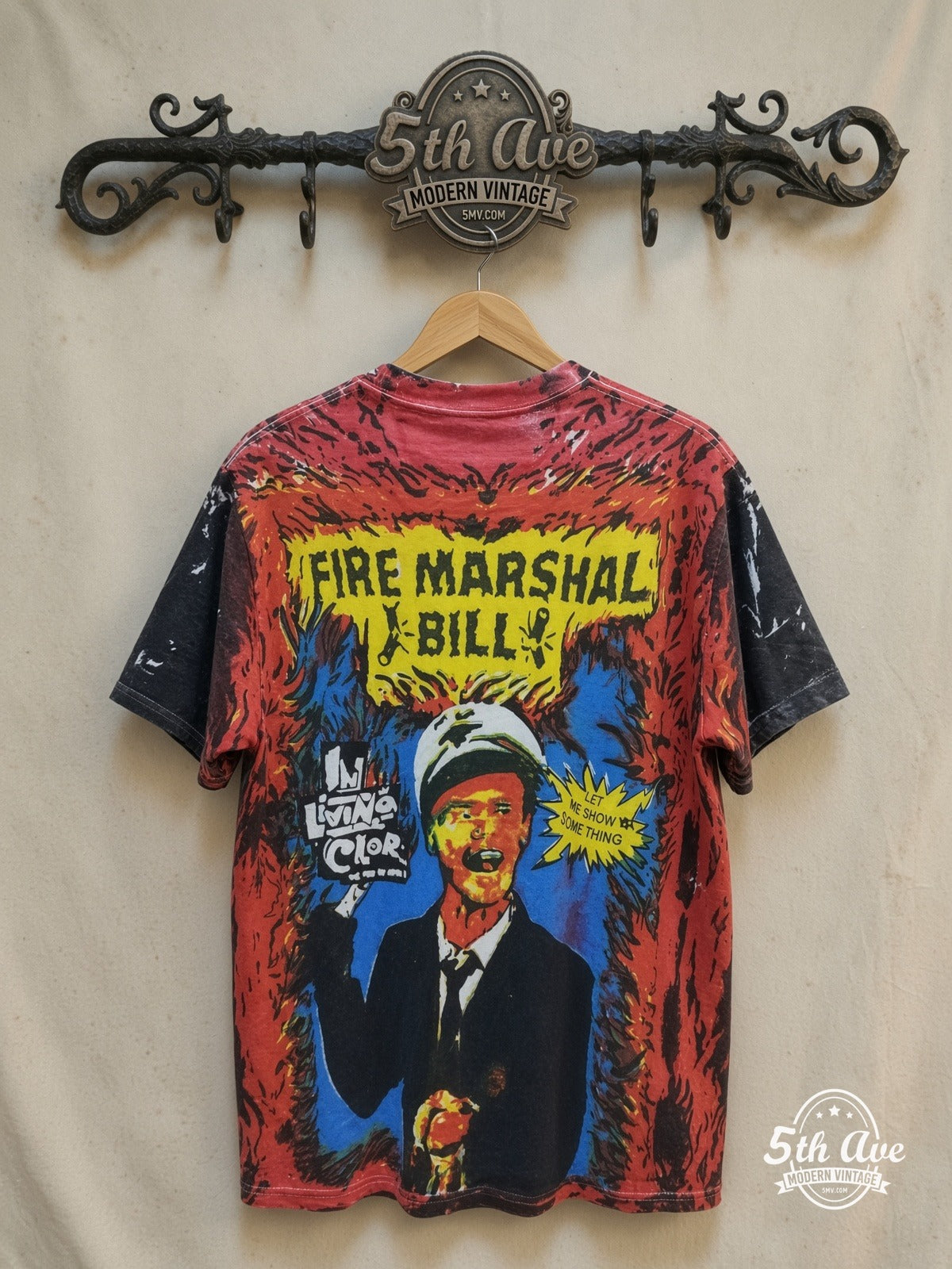 Fire Marshal Bill In Living Color vintage movie tee back on rack