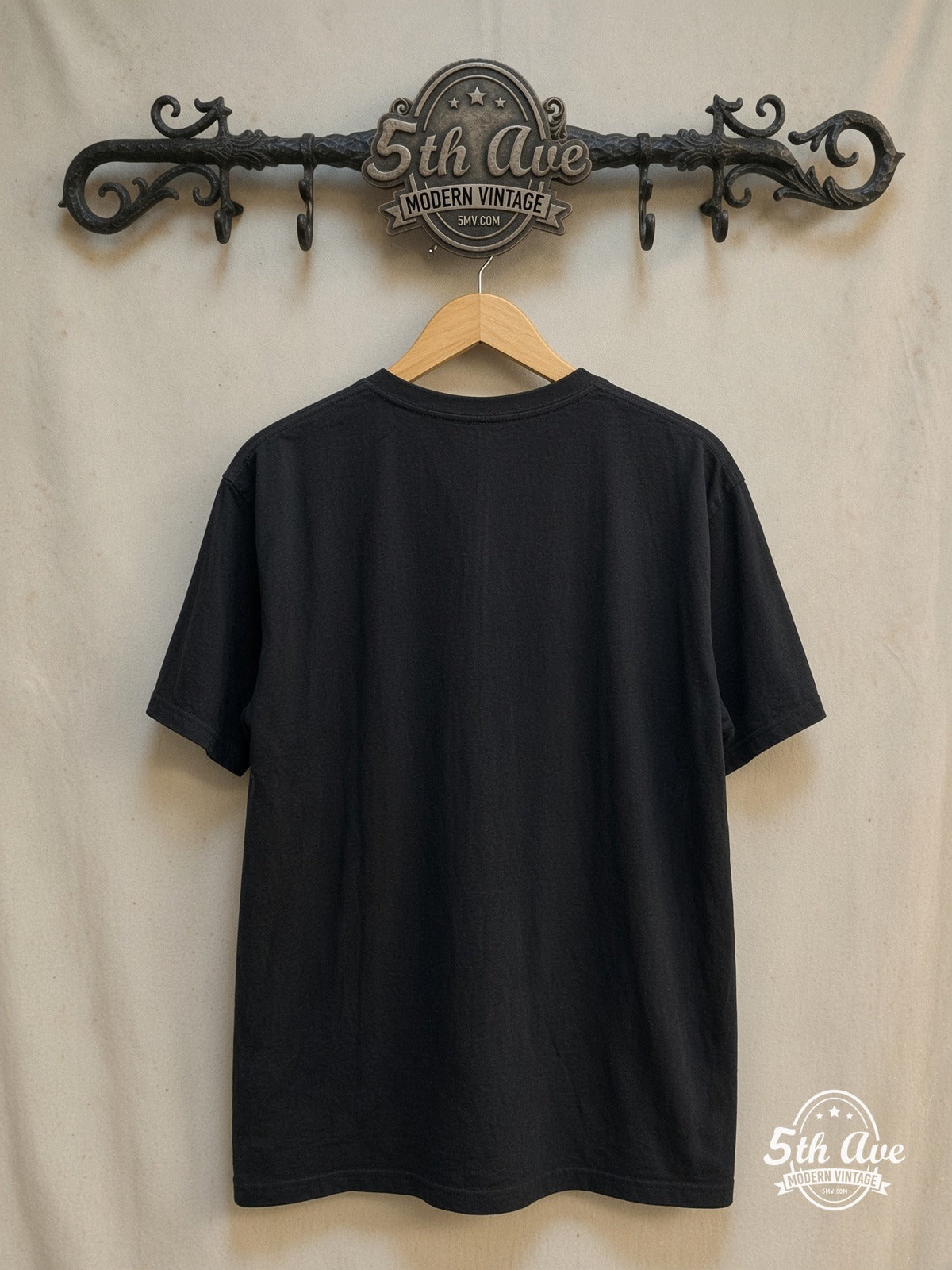 The Velvet Underground – Vintage Band T-Shirt — back on locked cream ornate 5th Ave rack