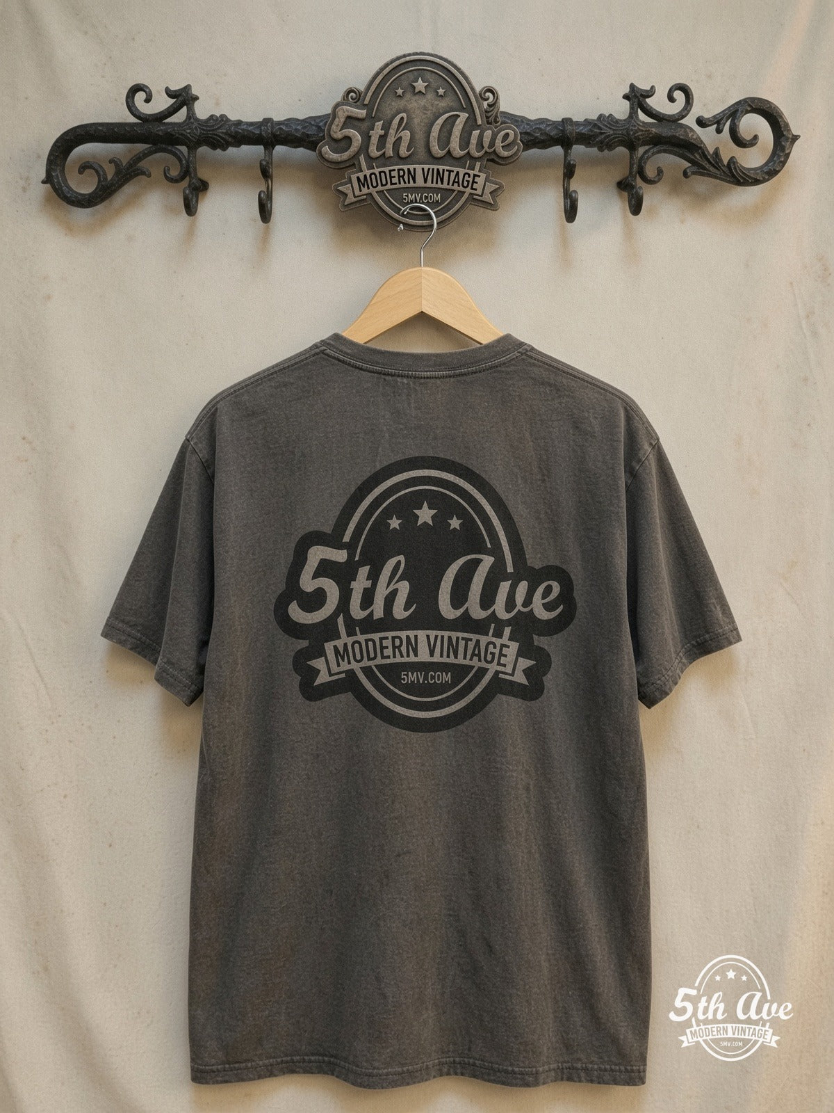 Sonic Youth Goo – Vintage Band T-Shirt — back on locked cream ornate 5th Ave rack