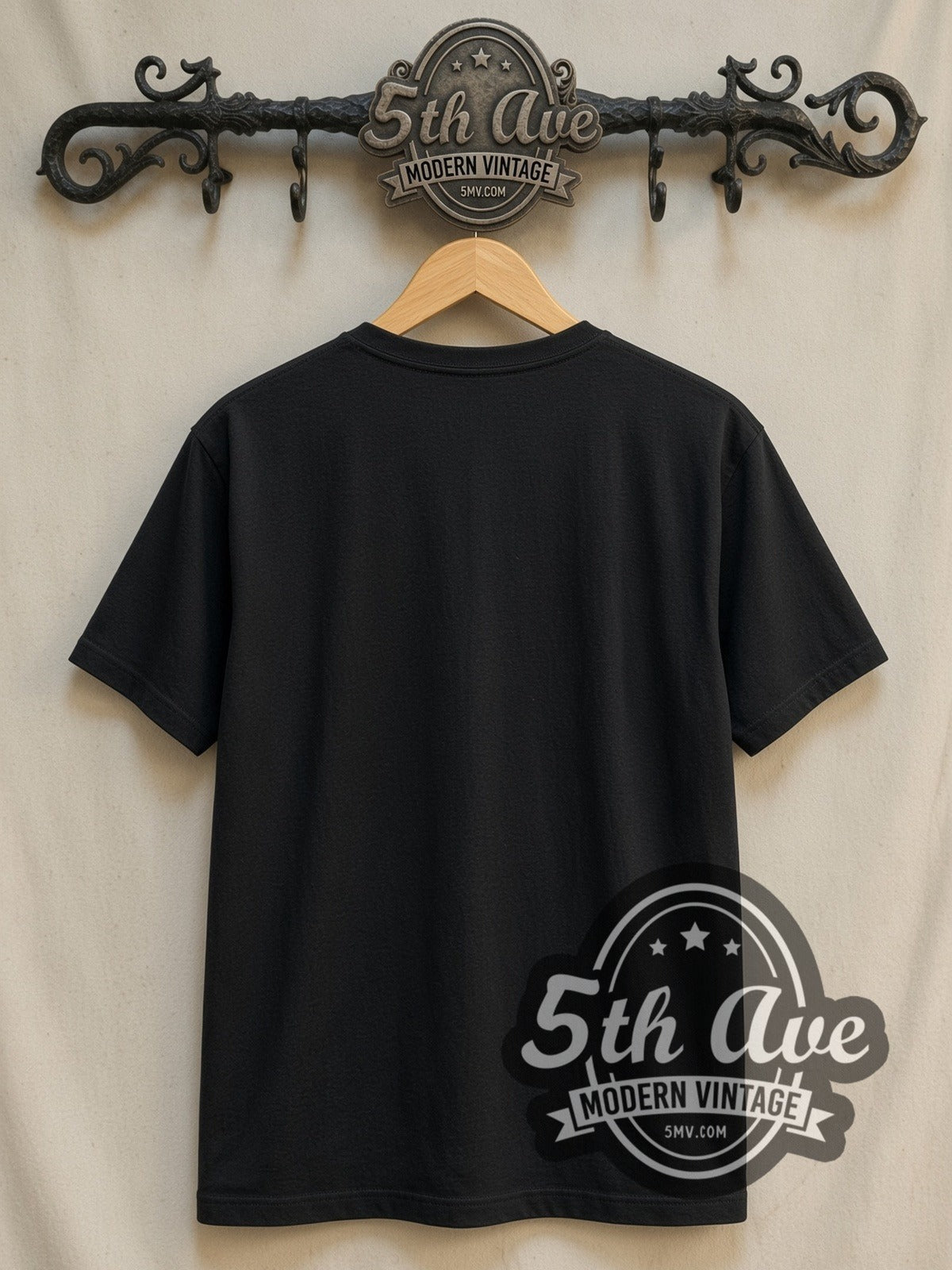 Child's Play Chucky Logo vintage movie t-shirt, back view on a display rack
