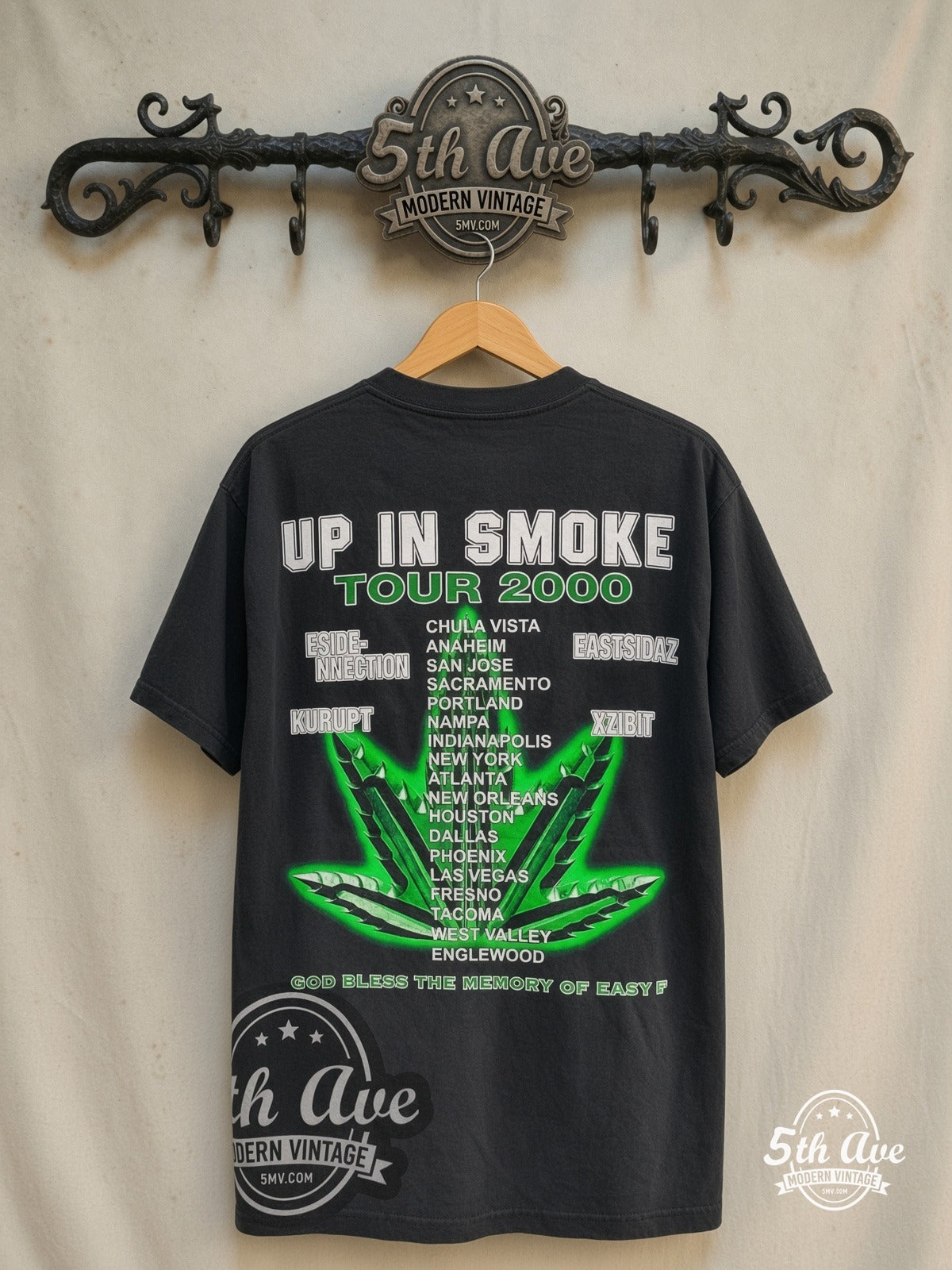 Dr. Dre, Snoop Dogg, Ice Cube & Eminem Band T-Shirt | Up in Smoke Tour