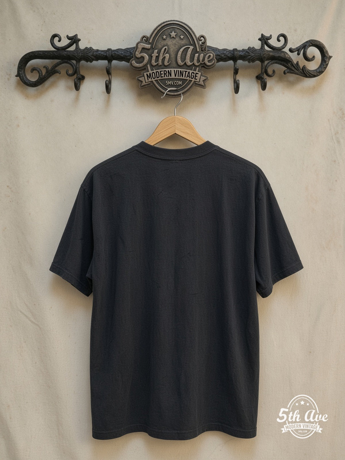 Walken in Style: The Christopher Walken Tribute Tee – Vintage Movie Tee — back on locked cream ornate 5th Ave rack